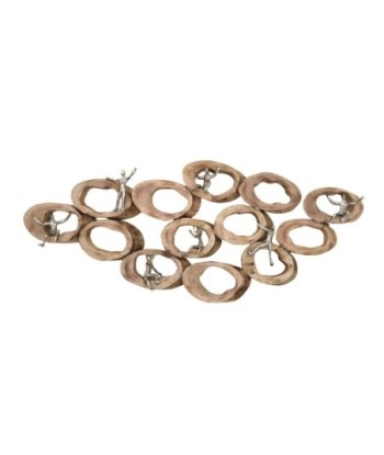 ORIGEN Home Decor Figura Adorno Horizontal Varios | Figura de Persona Marrón - 32x95x4cm