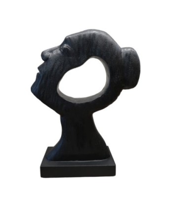 ORIGEN Home Decor Escultura cabeza de mujer Varios | Figura de Sobremesa Negro - 38x27x9cm