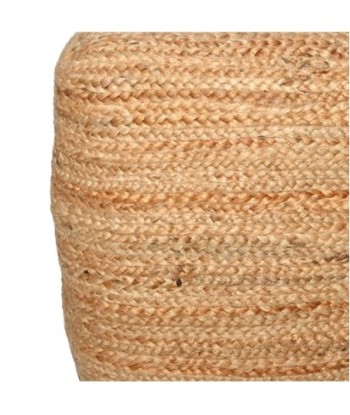 ORIGEN Home Decor Puff trenzado Mueble Auxiliar | Puff Marrón - 45x45x45cm