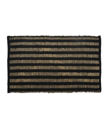 ORIGEN Home Decor Alfombra Alfombras | Alfombra de Entrada Negro Rectangular - 1x80x50cm