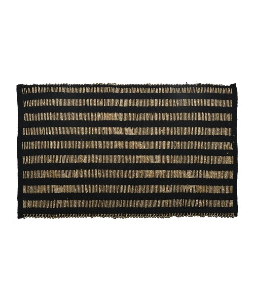 ORIGEN Home Decor Alfombra Alfombras | Alfombra de Entrada Negro Rectangular - 1x80x50cm