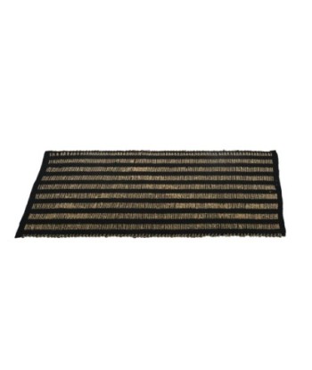 ORIGEN Home Decor Alfombra Alfombras | Alfombra de Entrada Negro Rectangular - 1x80x50cm
