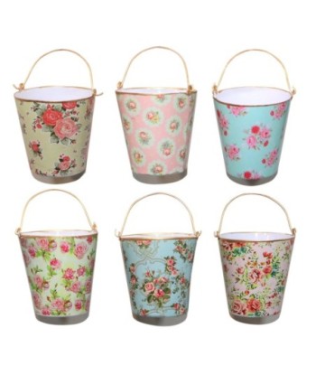 Cubo con asa para decoración del hogar y eventos especiales