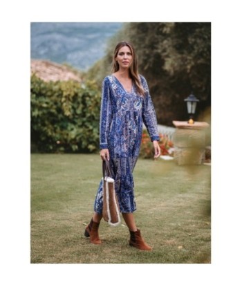 Isla Bonita Moda By SIGRIS - Vestido Largo Midi para Mujer, Elegante y Moderno