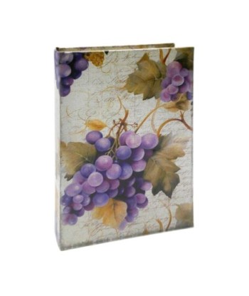 Caja Libro Uva Decorativa para Almacenamiento, Regalo Ideal, Estilo Romántico, Caja de Libro MDF, Organización