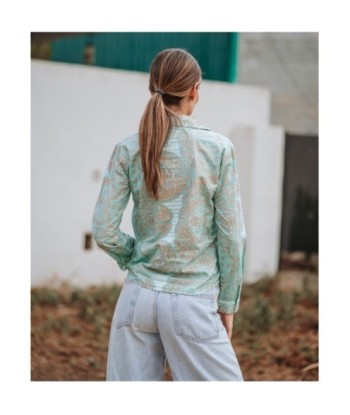 Isla Bonita Moda By SIGRIS - Camisa de Mujer Manga Larga, Elegante y Versátil