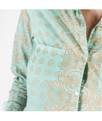 Isla Bonita Moda By SIGRIS - Camisa de Mujer Manga Larga, Elegante y Versátil