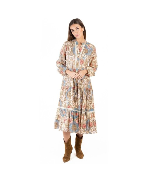 Isla Bonita Moda By SIGRIS - Vestido Largo Midi para Mujer Elegante y de Fiesta