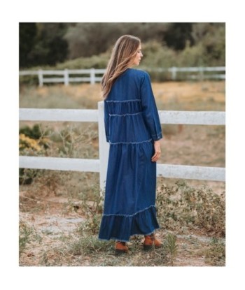 Isla Bonita Moda By SIGRIS - Vestido Largo Midi para Mujer Elegante y de Fiesta