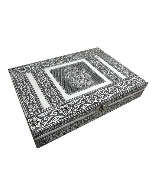 ORIGEN Home Decor Joyero mano de fatima Cajas Y Joyeros | Caja Blanco Rectangular - 6x28x20cm