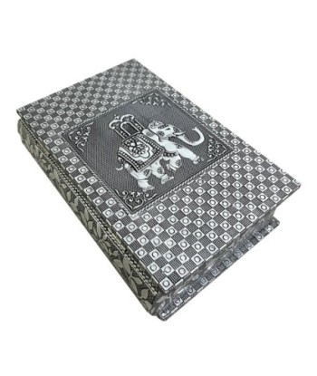 ORIGEN Home Decor Caja libro elefante Elefante Cajas Y Joyeros | Cajas de libro Blanco Rectangular - 20x13x6cm