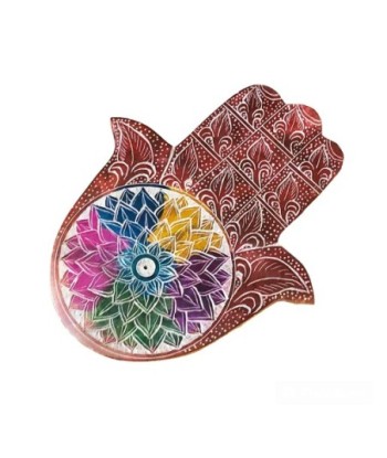 ORIGEN Home Decor Mano fatima Complementos Natura | Figura de Mano Multicolor - 2x20x16cm