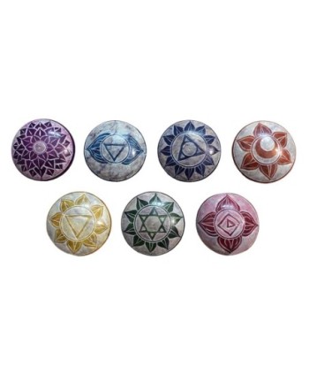ORIGEN Home Decor Piedra mosaico 7 U Complementos Natura | Figura Multicolor - 2x5x5cm