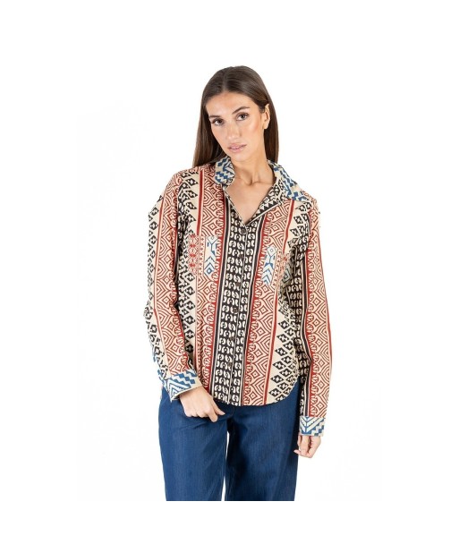 Isla Bonita Moda By SIGRIS - Camisa de Mujer Manga Larga, Elegante y Versátil
