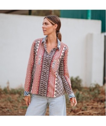 Isla Bonita Moda By SIGRIS - Camisa de Mujer Manga Larga, Elegante y Versátil