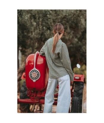 Isla Bonita Moda By SIGRIS - Camisa de Mujer Manga Larga, Elegante y Versátil