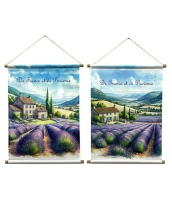 Lienzo Enrollable Lavanda 2 Dif. - Cuadro Decorativo Moderno para Pared, Arte Floral, Estilo Contemporáneo