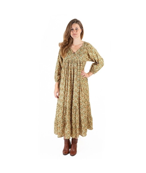 Isla Bonita Moda By SIGRIS - Vestido Largo Midi de Moda Mujer