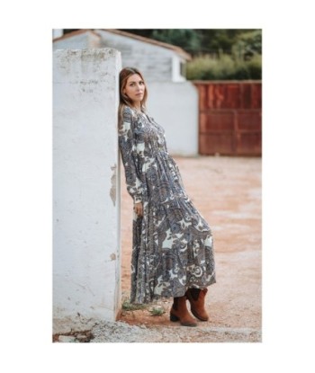 Isla Bonita Moda By SIGRIS - Vestido Largo Midi para Mujer Elegante y de Fiesta