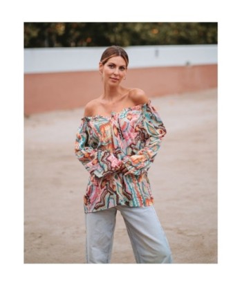 Isla Bonita Moda By SIGRIS - Blusa de Moda Mujer Elegante y Versátil