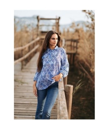 Isla Bonita Moda By SIGRIS - Blusa de Moda Mujer Elegante y Versátil