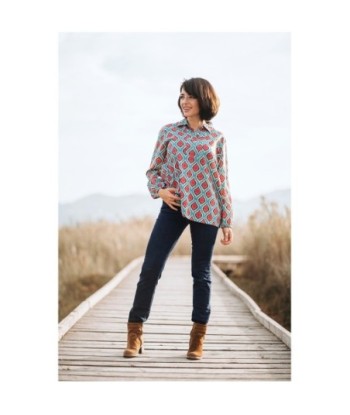 Isla Bonita Moda By SIGRIS - Blusa de Moda Mujer Elegante y Versátil