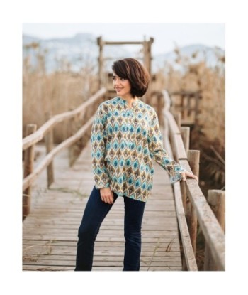 Isla Bonita Moda By SIGRIS - Blusa de Moda Mujer Elegante y Versátil
