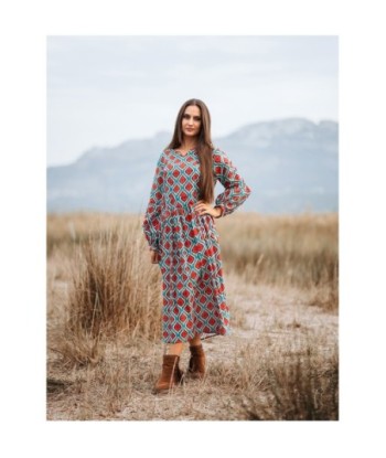 Isla Bonita Moda By SIGRIS - Vestido Largo Midi para Mujer Elegante y de Fiesta