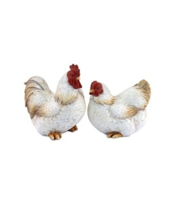 By SIGRIS Figura De Gallo Y Gallina Pequeñas Incluye 2 Unidades Figuras Animales Colección Rústico Signes Grimalt