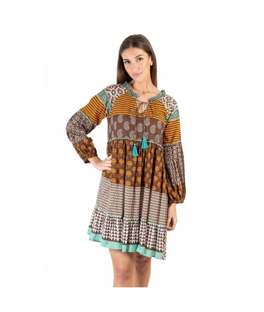 Isla Bonita Moda By SIGRIS - Vestido Corto de Moda Mujer | Vestido Fiesta Mujer Elegante