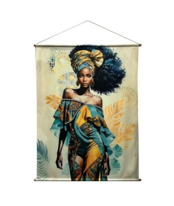 Lienzo Enrollable Africana Decorativo para Pared, Cuadro Étnico Moderno, Adorno Artístico para Hogar