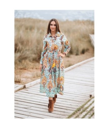 Isla Bonita Moda By SIGRIS - Vestido Largo Midi para Mujer Elegante y de Fiesta