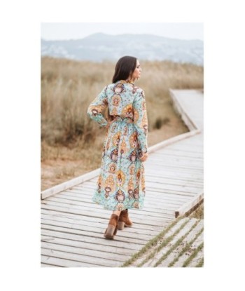 Isla Bonita Moda By SIGRIS - Vestido Largo Midi para Mujer Elegante y de Fiesta