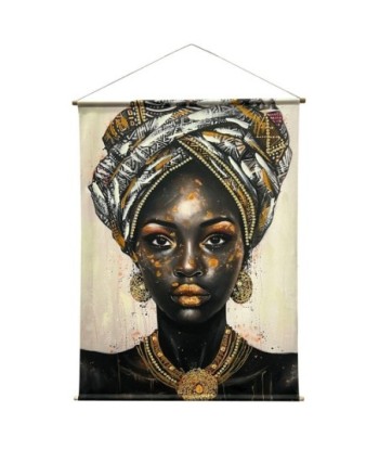 Lienzo Enrollable Africana Decorativo para Pared, Cuadro Étnico Moderno, Arte Abstracto para Hogar