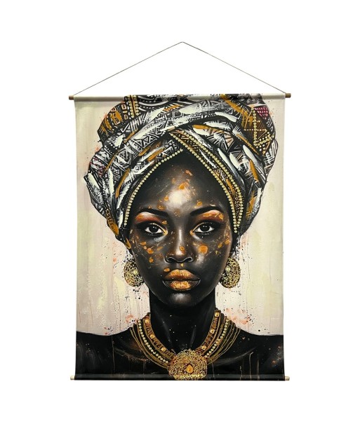 Lienzo Enrollable Africana Decorativo para Pared, Cuadro Étnico Moderno, Arte Abstracto para Hogar