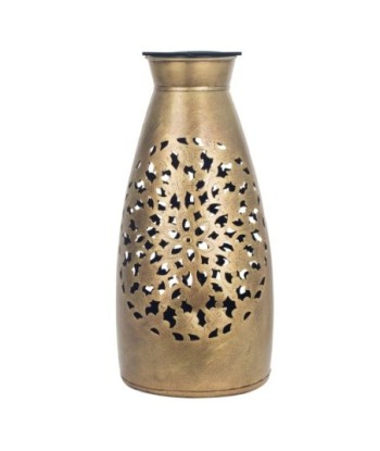 ORIGEN Home Decor Jarrón portavelas Jarrones Y Portavelas | Portavelas Plateado - 50x24x24cm