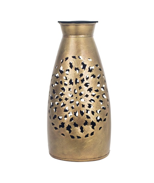 ORIGEN Home Decor Jarrón portavelas Jarrones Y Portavelas | Portavelas Plateado - 50x24x24cm