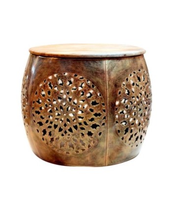 ORIGEN Home Decor Mesa Mueble Auxiliar | Mesa auxiliar Dorado - 40x55x55cm