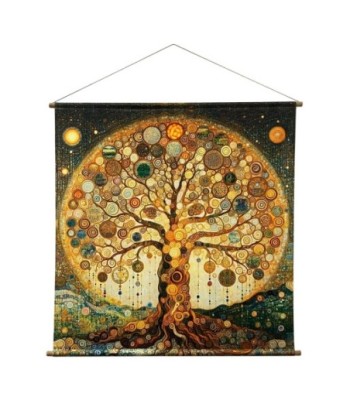 Lienzo Enrollable Árbol de la Vida - Cuadro Decorativo Étnico para Pared, Arte Moderno, Decoración Interior