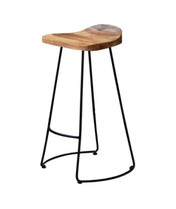 ORIGEN Home Decor Taburete de madera Mueble Auxiliar | Taburete Marrón - 80x42x36cm