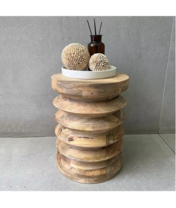 ORIGEN Home Decor Taburete de madera Mueble Auxiliar | Taburete Marrón - 80x42x36cm