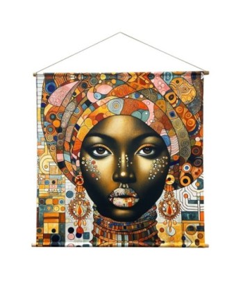 Lienzo Enrollable Africana - Cuadro Decorativo Étnico para Pared, Arte Moderno y Original, 120x120 cm