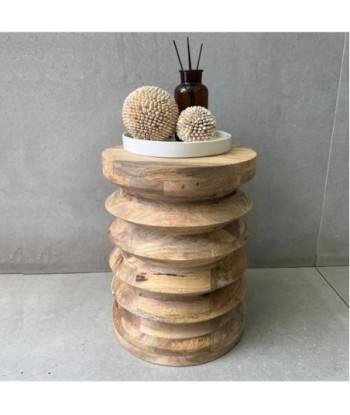 ORIGEN Home Decor Mesa de madera Mueble Auxiliar | Mesa auxiliar Marrón - 44x34x34cm