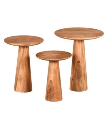 ORIGEN Home Decor Mesas 2 U Mueble Auxiliar | Mesa auxiliar Marrón - 60x50x50cm