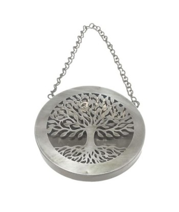 ORIGEN Home Decor Espejo hierro y cristal Espejos | Figura Plateado - 2x18x18cm