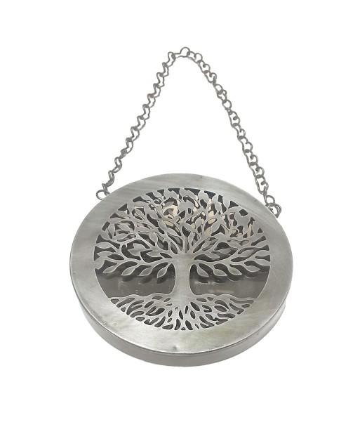 ORIGEN Home Decor Espejo hierro y cristal Espejos | Figura Plateado - 2x18x18cm
