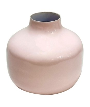 ORIGEN Home Decor Jarrón metal Jarrones Y Portavelas | Jarrón Rosa - 12x14x14cm