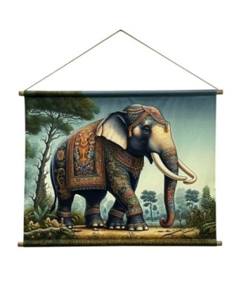 Lienzo Enrollable Elefante para Decoración de Pared, Cuadro Étnico Moderno, Arte Abstracto, Regalo Original