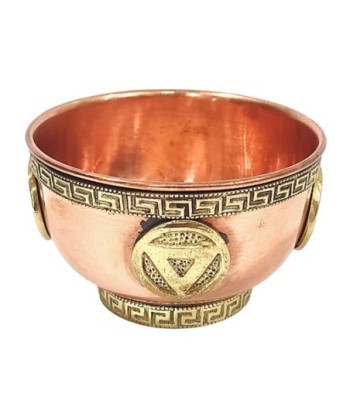 ORIGEN Home Decor Bowl de cobre elementos Complementos Natura | Cuenco Bol Marrón - 5x8x8cm