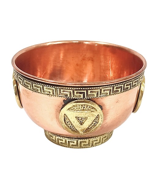 ORIGEN Home Decor Bowl de cobre elementos Complementos Natura | Cuenco Bol Marrón - 5x8x8cm